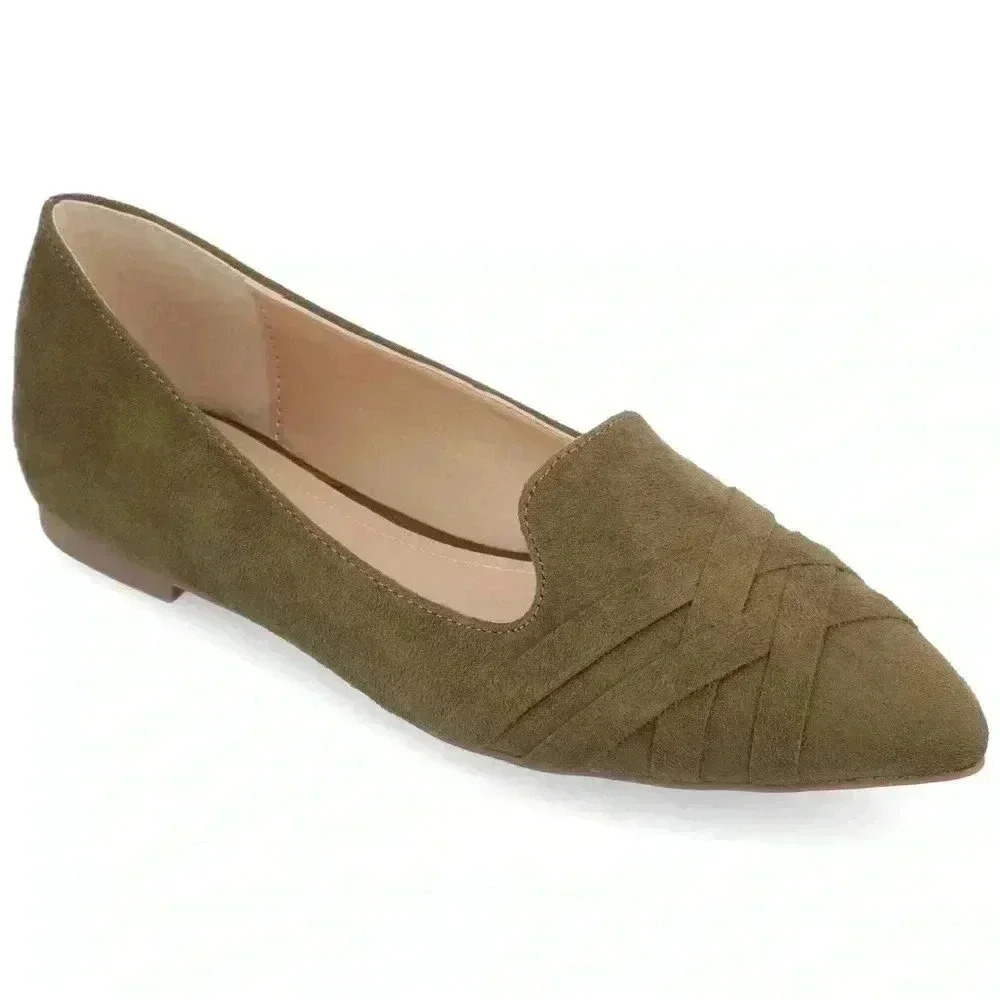 Journee Collection Mindee Flat Taupe Color Size 10
